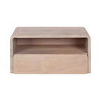 Table d'appoint flottante Kate and Laurel Kato, 18x10x9, Blanche