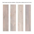 Table d'appoint flottante Kate and Laurel Kato, 18x10x9, Blanche