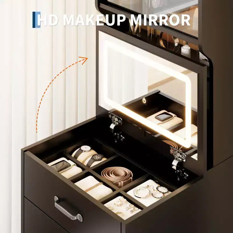 Coiffeuse compacte, Coiffeuse de maquillage avec miroir, Ensemble de coiffeuse, Petite coiffeuse et chaise de rangement pour filles