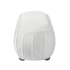 Christopher Knight Home Jyoti Pouf moderne en bois rembourré en bouclette de forme ovale