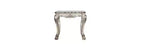 HomeRoots 24 Vintage Bone White Solid Wood And Polyresin Square End Table