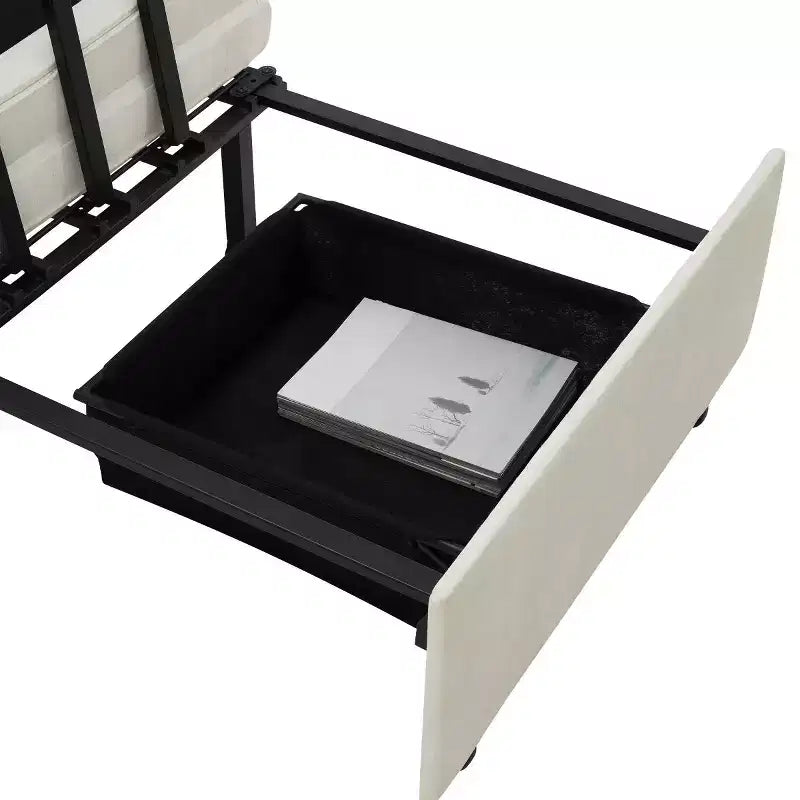 Fauteuil d'appoint moderne avec chaise longue gigogne, fauteuil-lit 3-en-1, lit de canapé simple pour salon, appartement ou bureau-Panipeachy