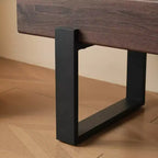Banc de salle à manger de 59 po en MDF et pieds en métal, usage multiple