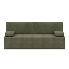 Canapé-lit multifonctionnel moderne en tissu Luck Live 79, convertible avec coussin en mousse de soutien pour appartement et studio