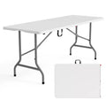 Karl Home 6 FT. Patio Plastic Portable Folding Table