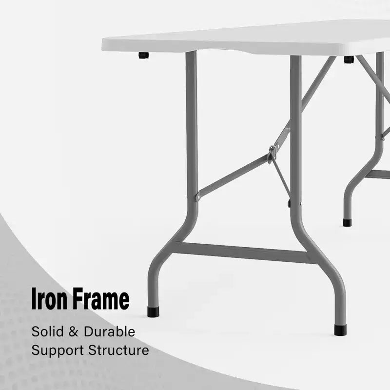 Table pliante portable en plastique Karl Home de 1,8 m pour patio