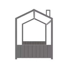 Lit cabane en velours Luxystar pour chambre d'enfant, gris