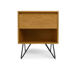Table de chevet industrielle Moreno de 20 po de large en chêne