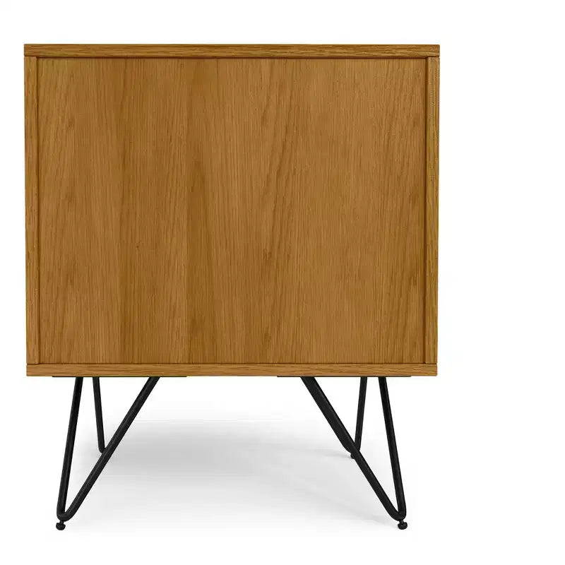 Table de chevet industrielle Moreno de 20 po de large en chêne