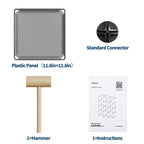 Lot de 12 Organiseurs de Rangement Modulaires, Unité d'Étagères Empilables en Plastique et Acier à 6 Cubes avec Kit de Sécurité Anti-Basculement, pour Placard, Chambre et Bureau Personnalisés