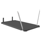 Suncast Lot de 2 étagères verticales pour abri de jardin, gain de place, rangement extérieur suspendu, noir