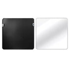Miroir de salle de bain carré encadré en métal pour le mur