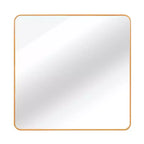 Miroir de salle de bain carré encadré en métal pour le mur