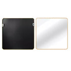 Miroir de salle de bain carré encadré en métal pour le mur