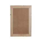 Miroir décoratif rectangulaire en rotin avec cadre en bois massif, pour ferme, salle de bain, décoration intérieure, entrée