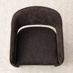 Chaises de salle à manger modernes 8 pièces, sièges de cuisine entièrement rembourrés en tissu, chaises de salle à manger avec accoudoir intégré et design des pieds - Panipeachy