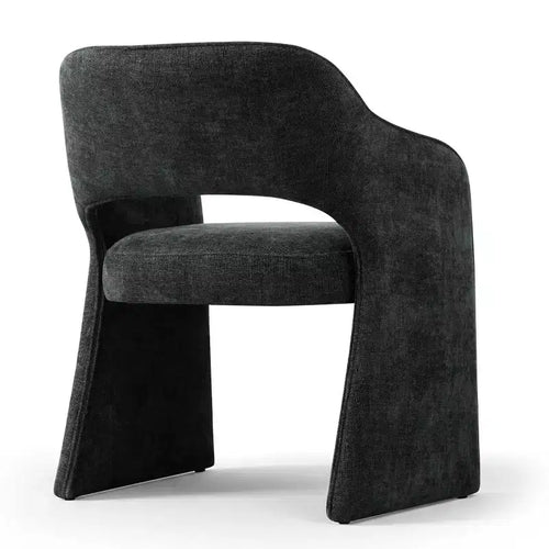 Chaises de salle à manger modernes 8 pièces, sièges de cuisine entièrement rembourrés en tissu, chaises de salle à manger avec accoudoir intégré et design des pieds - Panipeachy