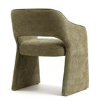 Chaises de salle à manger modernes 8 pièces, sièges de cuisine entièrement rembourrés en tissu, chaises de salle à manger avec accoudoir intégré et design des pieds - Panipeachy