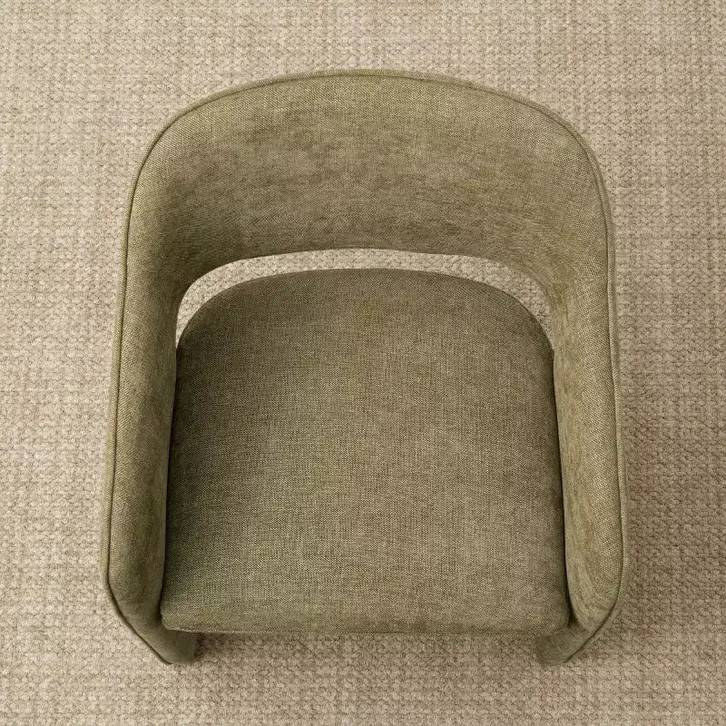 Chaises de salle à manger modernes 8 pièces, sièges de cuisine entièrement rembourrés en tissu, chaises de salle à manger avec accoudoir intégré et design des pieds - Panipeachy