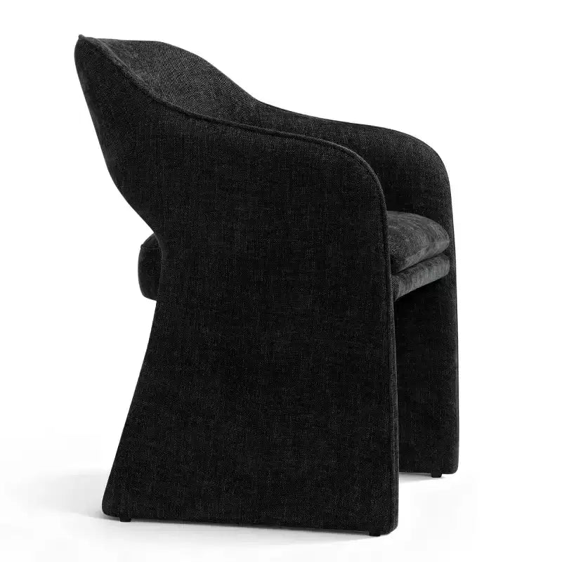 Chaises de salle à manger modernes 8 pièces, sièges de cuisine entièrement rembourrés en tissu, chaises de salle à manger avec accoudoir intégré et design des pieds - Panipeachy