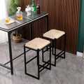 GDFStudio Marner Modern 2 Piece Metal Bar Stools