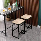 GDFStudio Marner Modern 2 Piece Metal Bar Stools