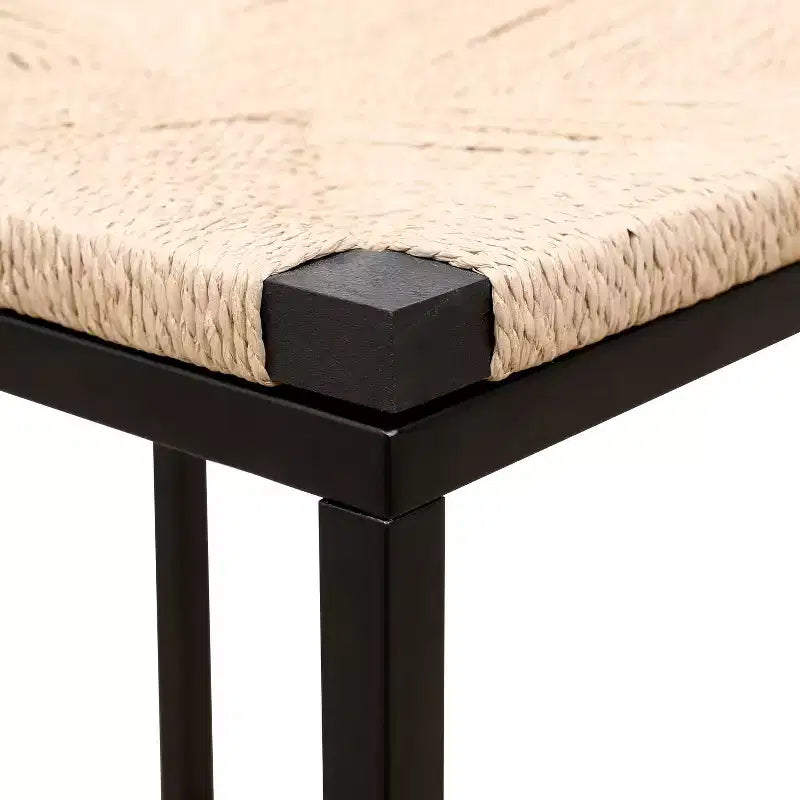 Tabourets de bar modernes en métal GDFStudio Marner, lot de 2