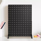 VEVOR Présentoir perforé, Présentoir perforé de table, Organisateur de rangement pour accessoires, Panneau perforé en acier laminé à froid épaissi, Noir, 4 pièces