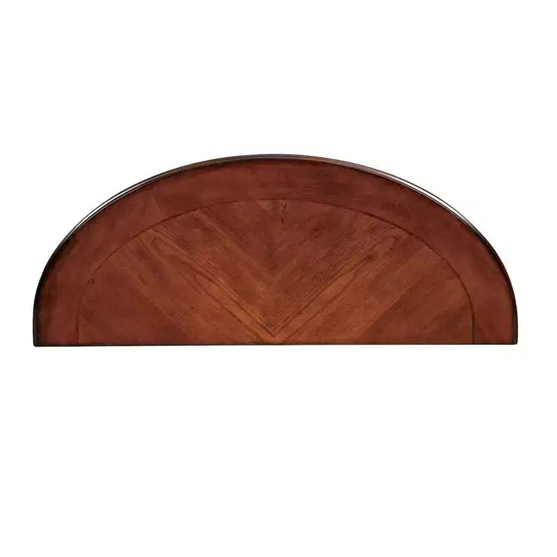 Console en bois massif GDFStudio Nelly de style traditionnel avec étagère ouverte et pieds en métal à volutes ornementales
