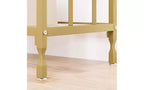 Console étroite avec 2 étagères de rangement, table d'appoint industrielle pour canapé, étagère de présentation ouverte pour couloir, salon, foyer, bureau, chambre à coucher