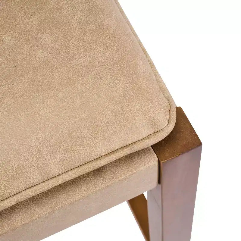 Tabourets de bar rembourrés en similicuir en bois d'hévéa contemporains Christopher Knight Home Audrey (Lot de 4)