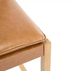 Tabourets de bar rembourrés en similicuir en bois d'hévéa contemporains Christopher Knight Home Audrey (Lot de 4)