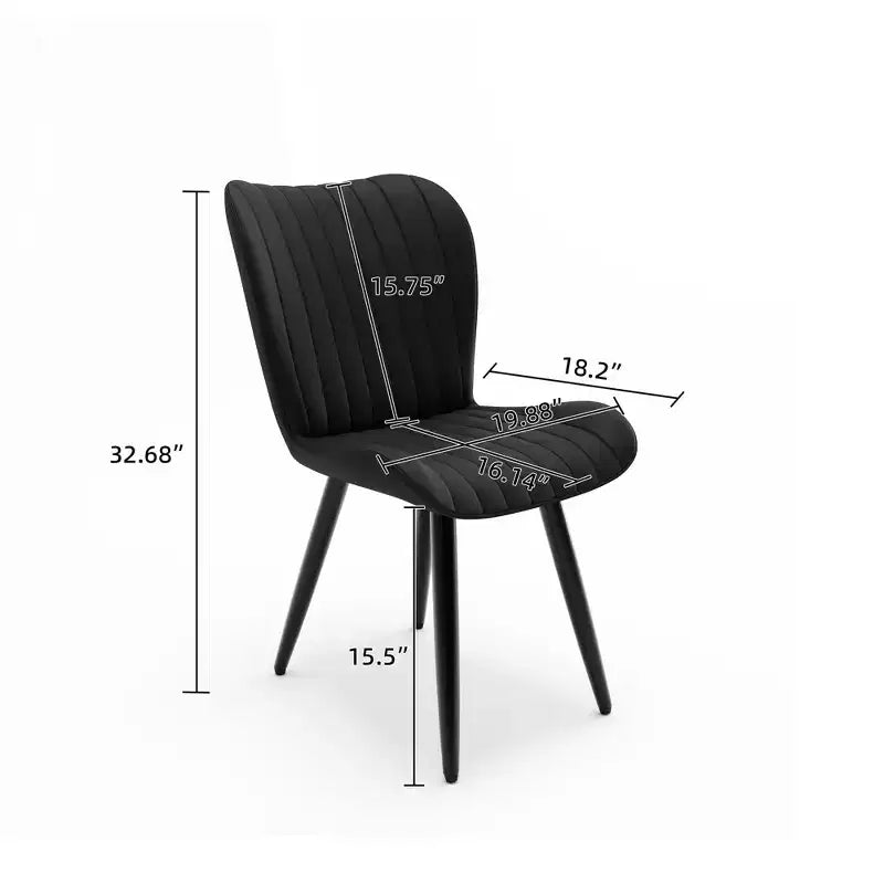Chaises de salle à manger GDFStudio Atherton rembourrées en similicuir (lot de 4)