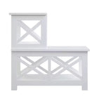 HomeStock Table d'appoint rectangulaire en bois 1 pièce