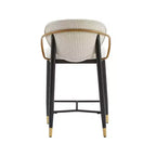 Christopher Knight Home Anan Tabourets de comptoir rembourrés en métal moderne (lot de 2)