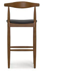 Tabouret de bar Angela Mid Century Modern en similicuir, entièrement assemblé