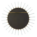 Miroir mural Uttermost Oracle Gold Leaf 55 Sunburst