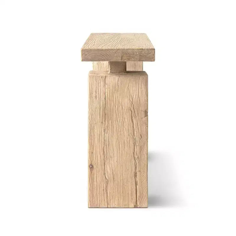 Table console piédestal en orme massif recyclé Jennifer Taylor Home Calder 45
