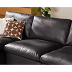 Canapé d'angle modulable Dyonery Oversized Cloud pour salon, canapé confortable en duvet à assise large et profonde, cadre en bois massif, assemblage sans outils