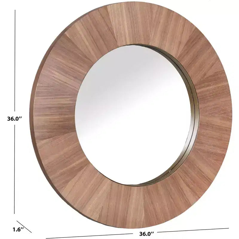 Miroir Rond en Bois Netta - CMI4002 - Safavieh Couture