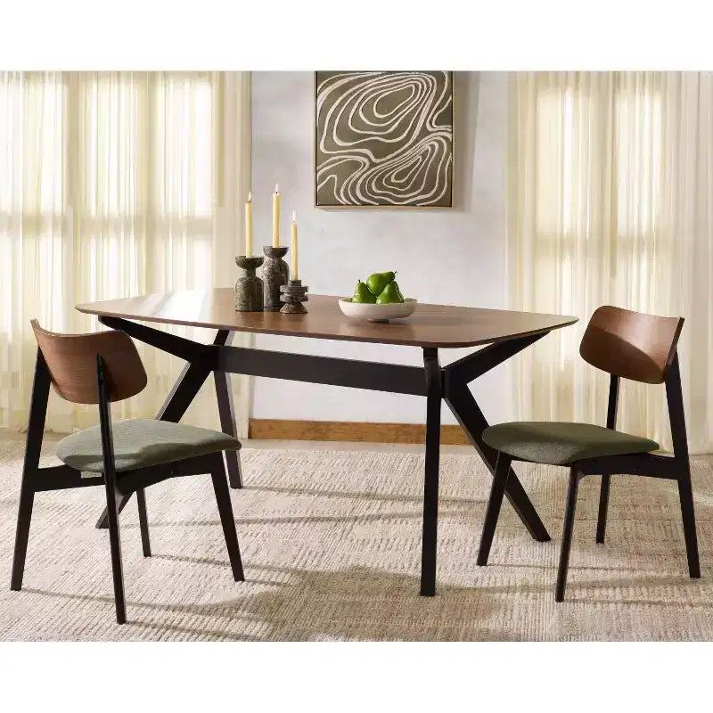 Chaise de salle à manger en bois Divya (lot de 2) - SFV6710 - Safavieh Couture