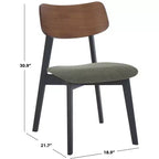 Chaise de salle à manger en bois Divya (lot de 2) - SFV6710 - Safavieh Couture