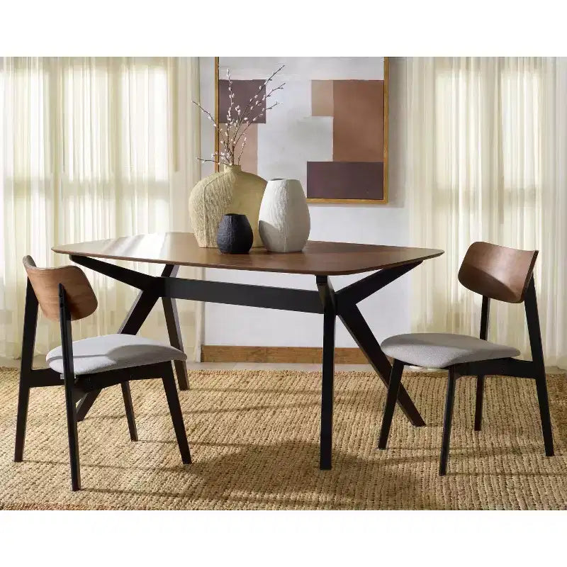 Chaise de salle à manger en bois Divya (lot de 2) - SFV6710 - Safavieh Couture