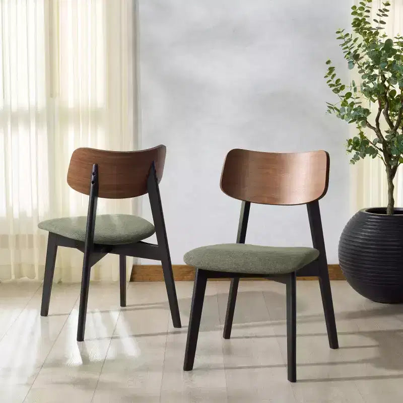 Chaise de salle à manger en bois Divya (lot de 2) - SFV6710 - Safavieh Couture