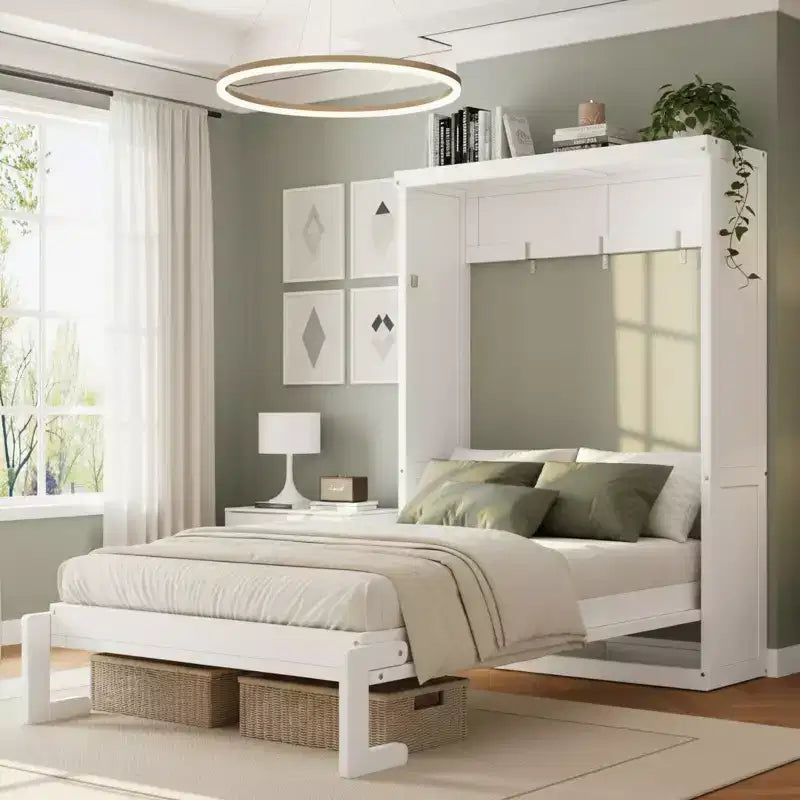 Lit escamotable Polibi avec armoire pliante
