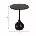 Table d'appoint en marbre pour la décoration intérieure - Petite table décorative pour table de chevet de chambre à coucher et décoration de salon