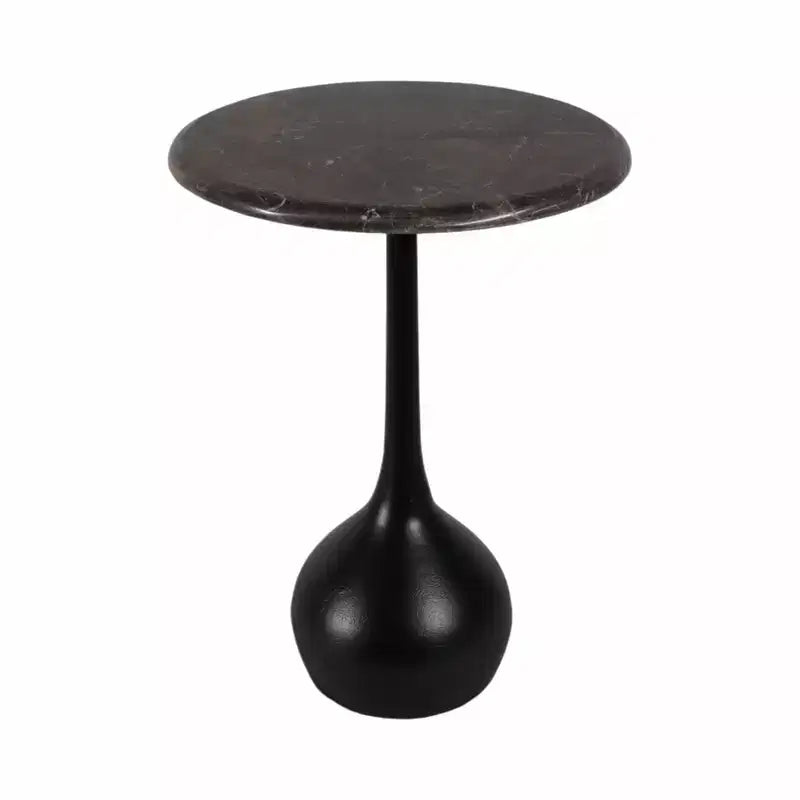 Table d'appoint en marbre pour la décoration intérieure - Petite table décorative pour table de chevet de chambre à coucher et décoration de salon