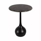 Table d'appoint en marbre pour la décoration intérieure - Petite table décorative pour table de chevet de chambre à coucher et décoration de salon