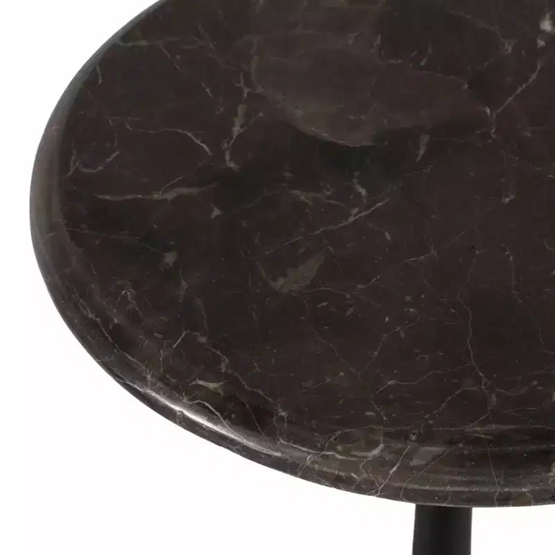 Table d'appoint en marbre pour la décoration intérieure - Petite table décorative pour table de chevet de chambre à coucher et décoration de salon