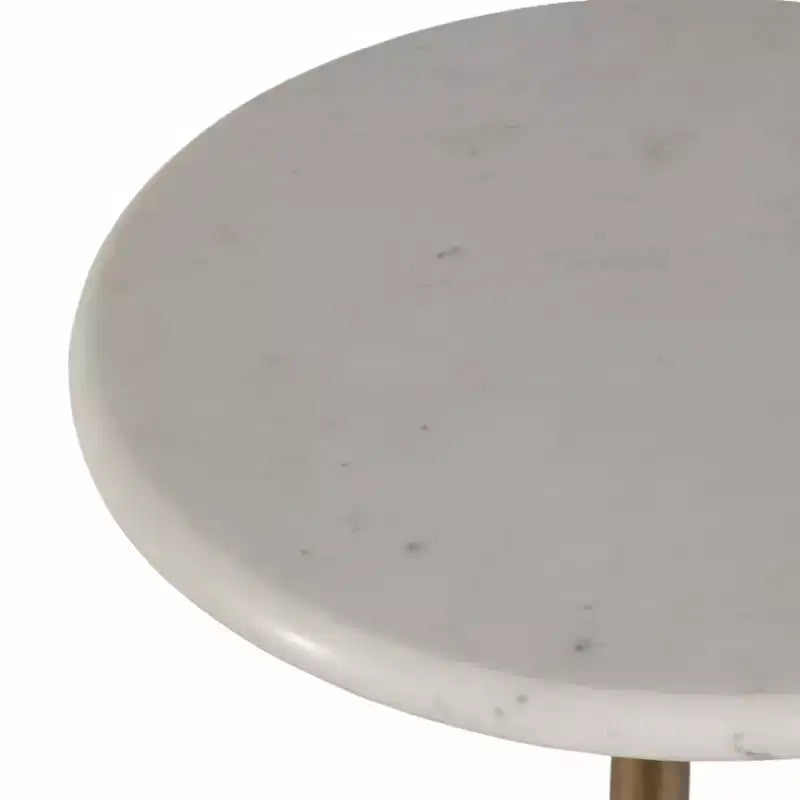 Table d'appoint en marbre pour la décoration intérieure - Petite table décorative pour table de chevet de chambre à coucher et décoration de salon